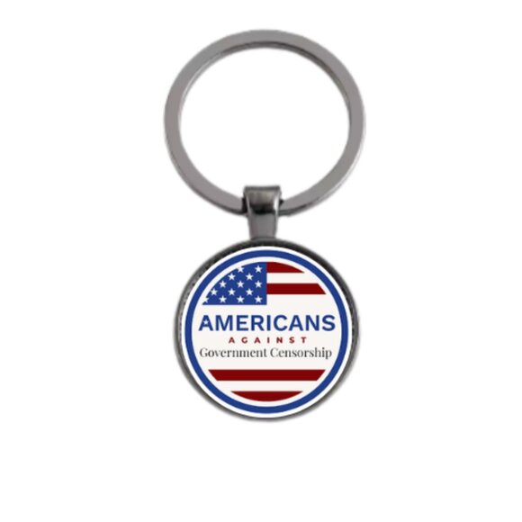 Americans Against Government Censorship Keyring - Picture 3 of 5